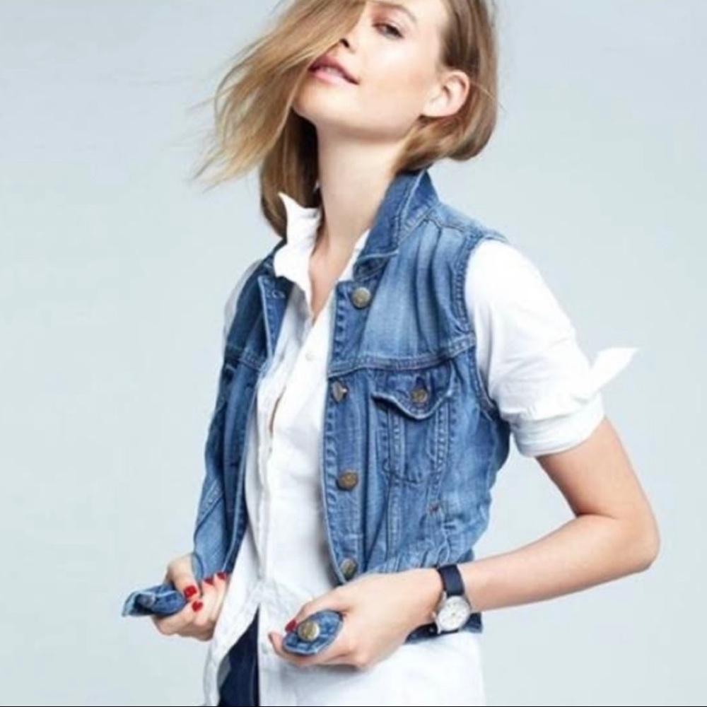 J.Crew | Indigo Denim Vest